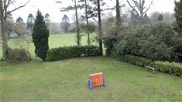 View from our room window to the fabulous grounds of Crowcombe Heathfield Youth Hostel